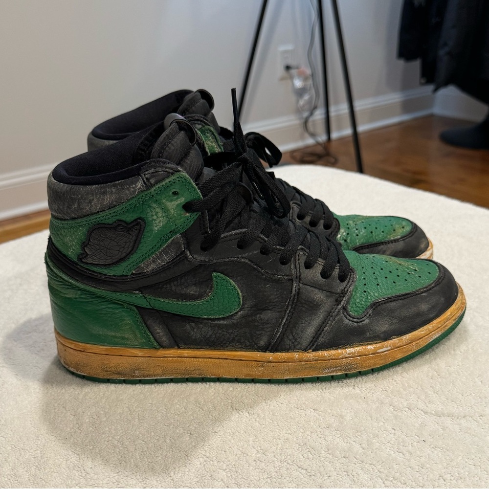 Nike Air Jordan 1 Retro High - Pine Green ‘Eroded’ (Aged Distressed) Men’s 11.5